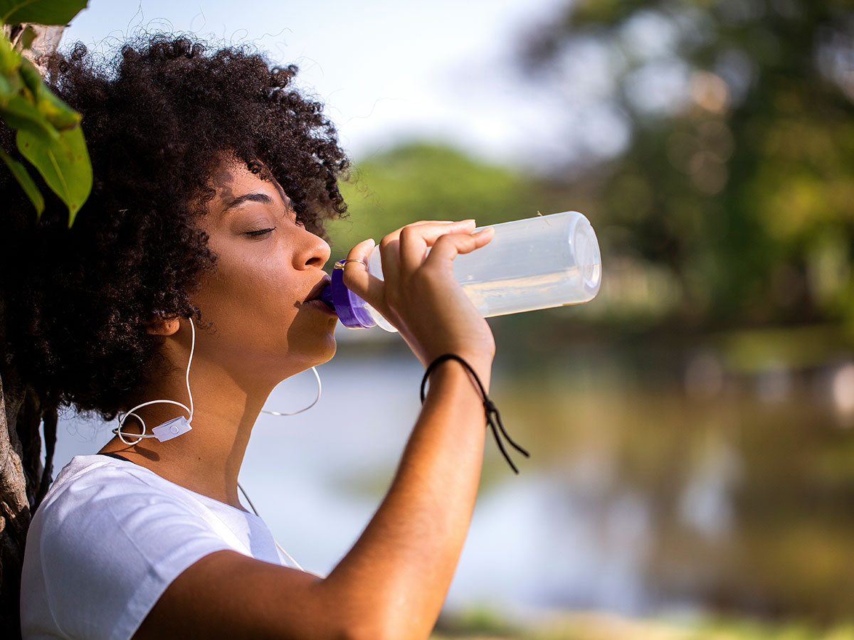 drinking water